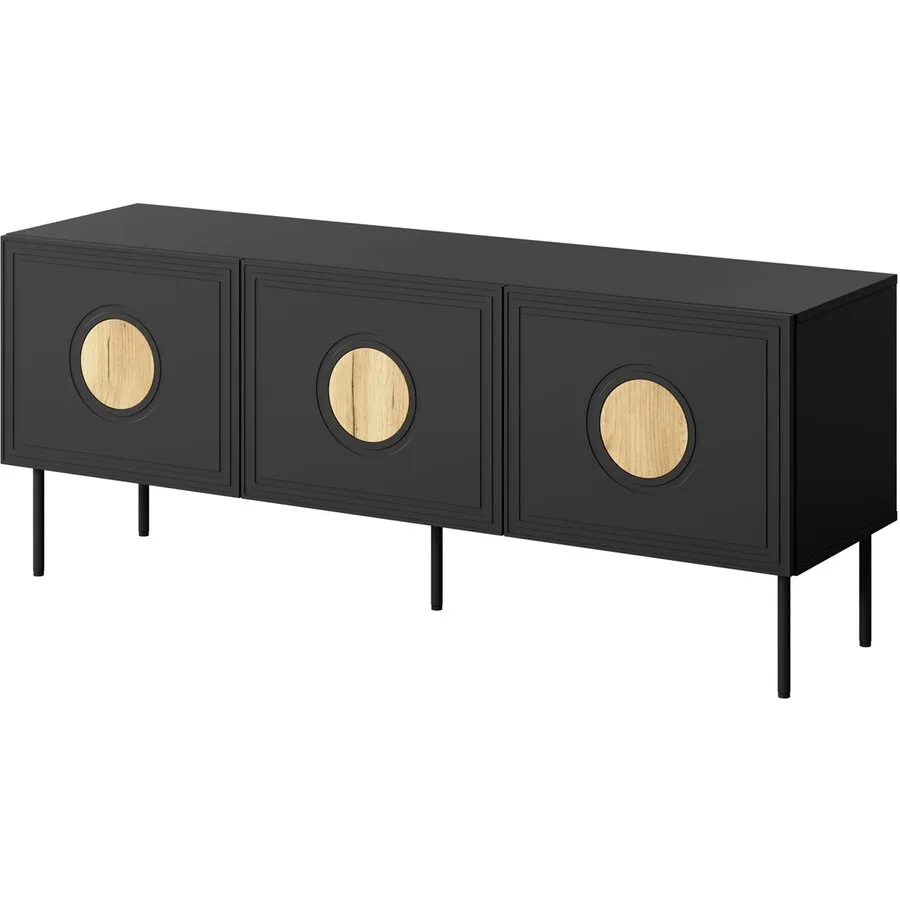 Cama&nbsp;MEBLE Comoda pentru TV, Cama Meble, Palazzo, PAL-MDF, 150x42x60cm, Negru