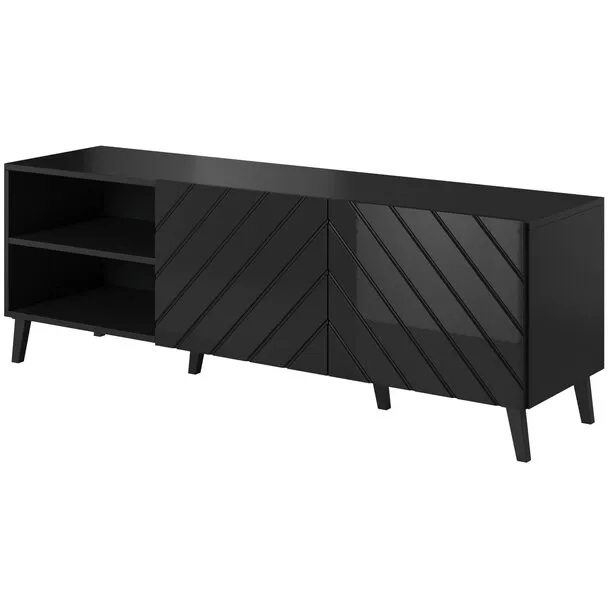 Cama&nbsp;MEBLE Comoda TV Cama Meble Abeto 150x42x52cm, Negru