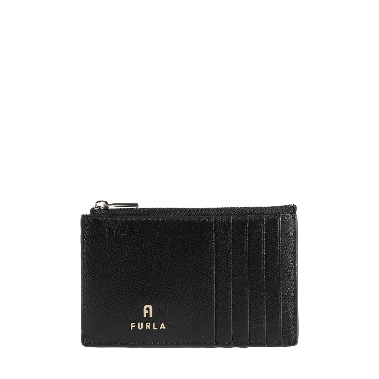 Camelia m zipped card case nero