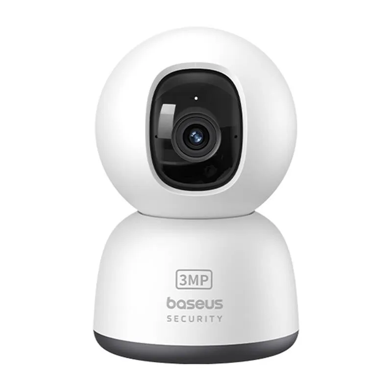 Camera de supraveghere Baseus P1 Lite, Interior, 3MP, 2K, Control vocal, WiFi, Alb