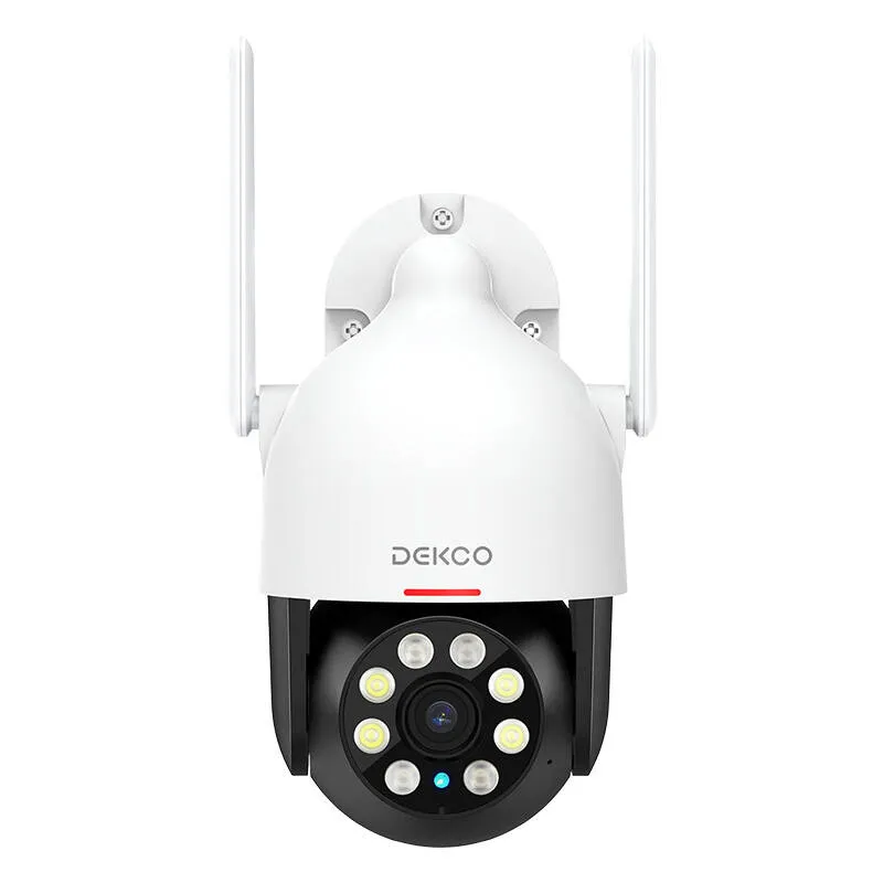 Camera de supraveghere DEKCO DC5L, Exterior, 3MP, Aplicatie dedicata, WiFi, Alb
