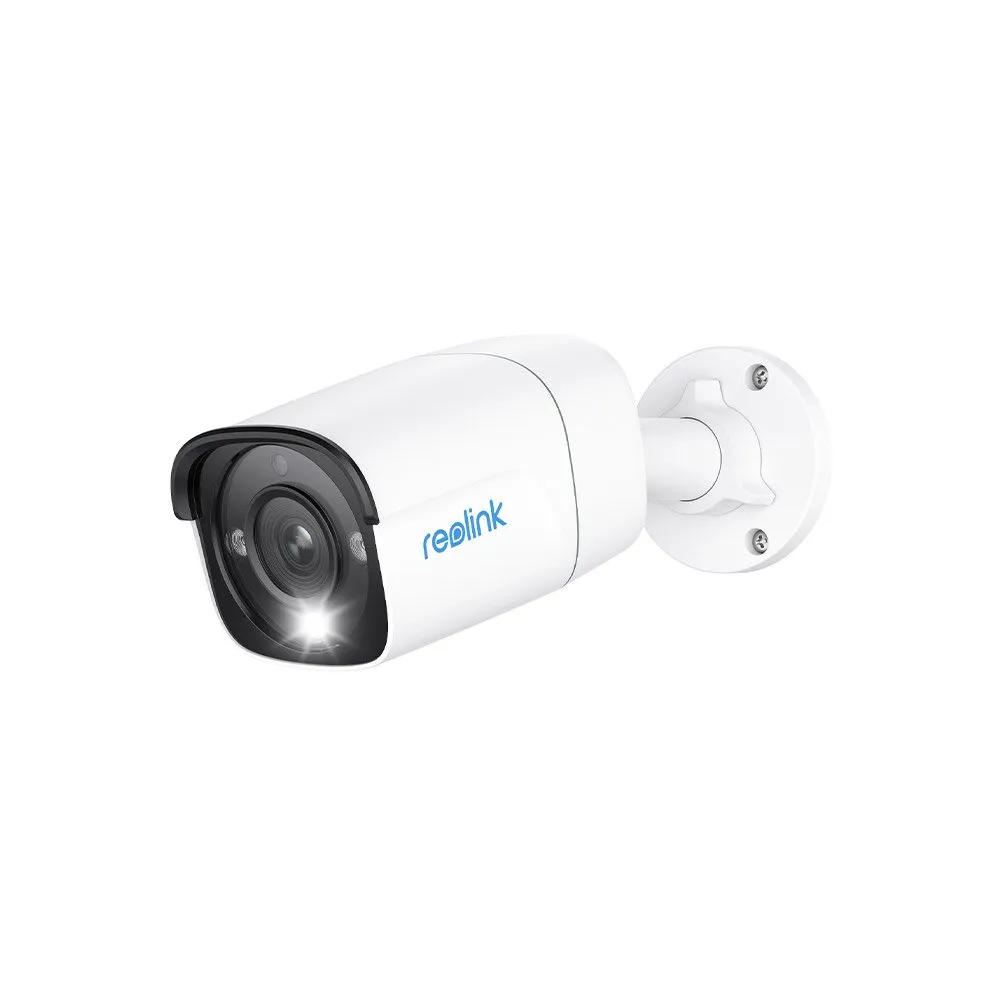 Camera de supraveghere IP exterior Reolink RLC-1212A P340, 12 MP, lumina alba / IR 30 m, 2.8 mm, microfon, difuzor, slot card, PoE