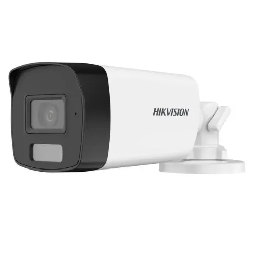 Camera de supraveghere, Smart Hybrid Light, 2MP, lentila 2.8mm, IR 40m, WL 40m, Microfon, IP67 - Hikvision DS-2CE17D0T-LFS-2.8mm