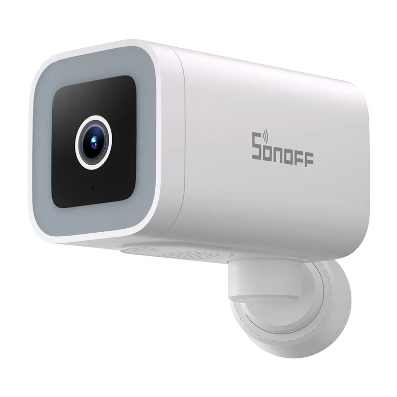 Camera de supraveghere Sonoff CAM-B1P, Exterior, 2K, Aplicatie dedicata, WiFi, IP65, USB-A, Alb