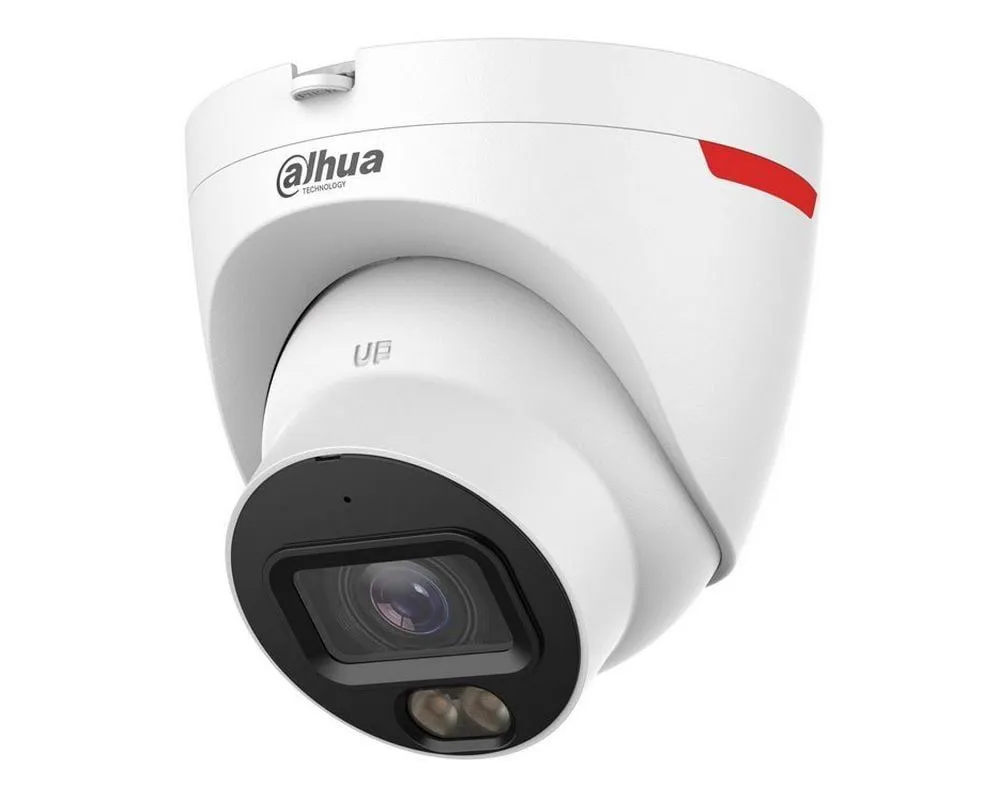 Camera IP dome Dahua, WizColor, 4MP 2K, WizSense, LED alb 30m, Microfon, slot microSD, PoE, IP67 - IPC-HDW2449T-S-PRO