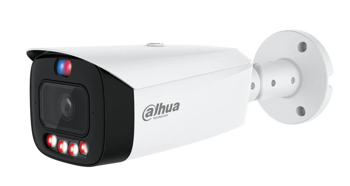 Camera IP WizSense Dahua, 6MP, Iluminare duala, Active Detterence, Microfon, Difuzor, PoE, IP67 - IPC-HFW3649T1-AS-PV-0280B-PRO