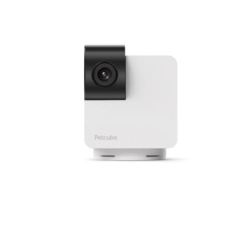 Camera smart Petcube Cam 360 pentru animale, 1080p, WiFi, Night Vision, Microfon, Alb