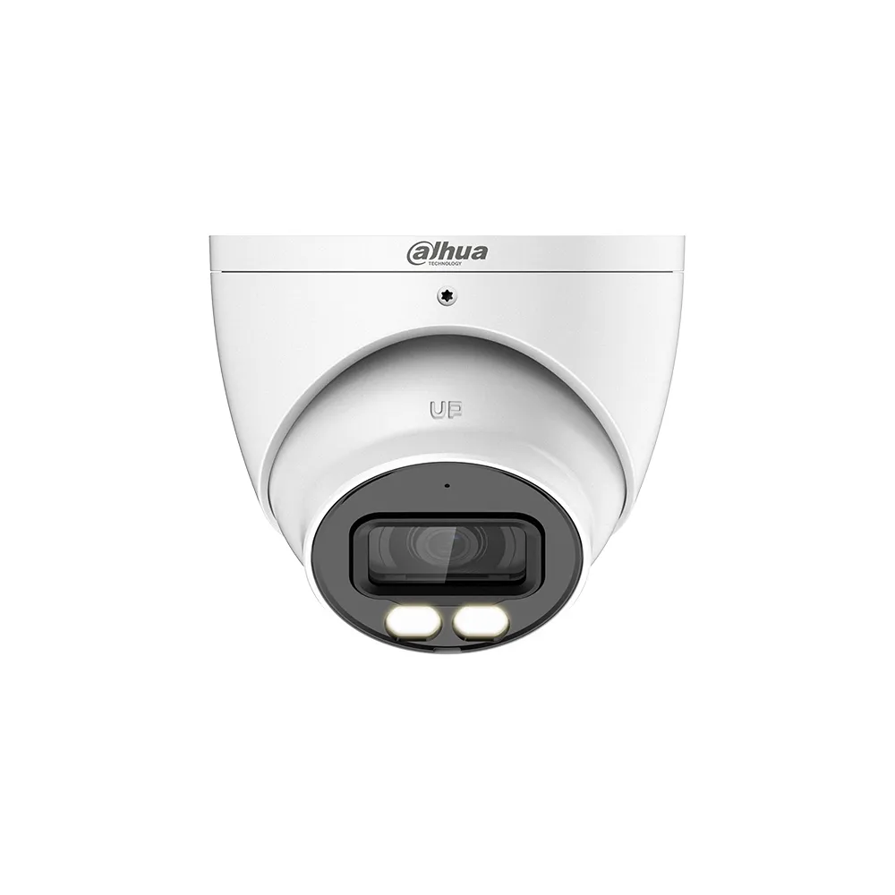 Camera supraveghere Dome cu iluminare duala Dahua HAC-HDW1801T-IL-A-0280B-S2, 4K, IR/lumina alba 40 m, 2.8 mm, microfon