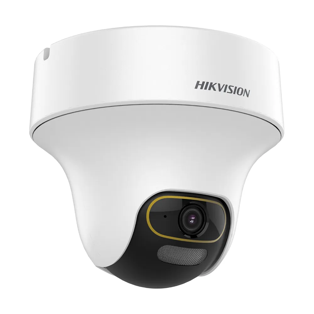 Camera supraveghere Dome Hikvision ColorVu DS-2CE70DF3T-PTS, 2 MP, 2.8 mm, microfon, lumina alba 20 m