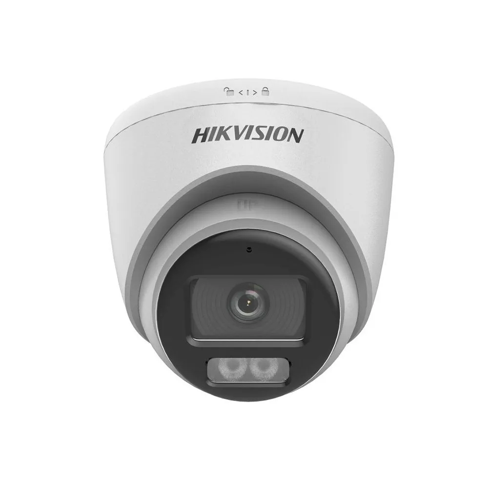 Camera supraveghere Dome Hikvision ColorVu  DS-2CE72DF0T-LFS(2.8MM), lumina alba/IR 40 m, 2 MP, 2.8 mm, microfon