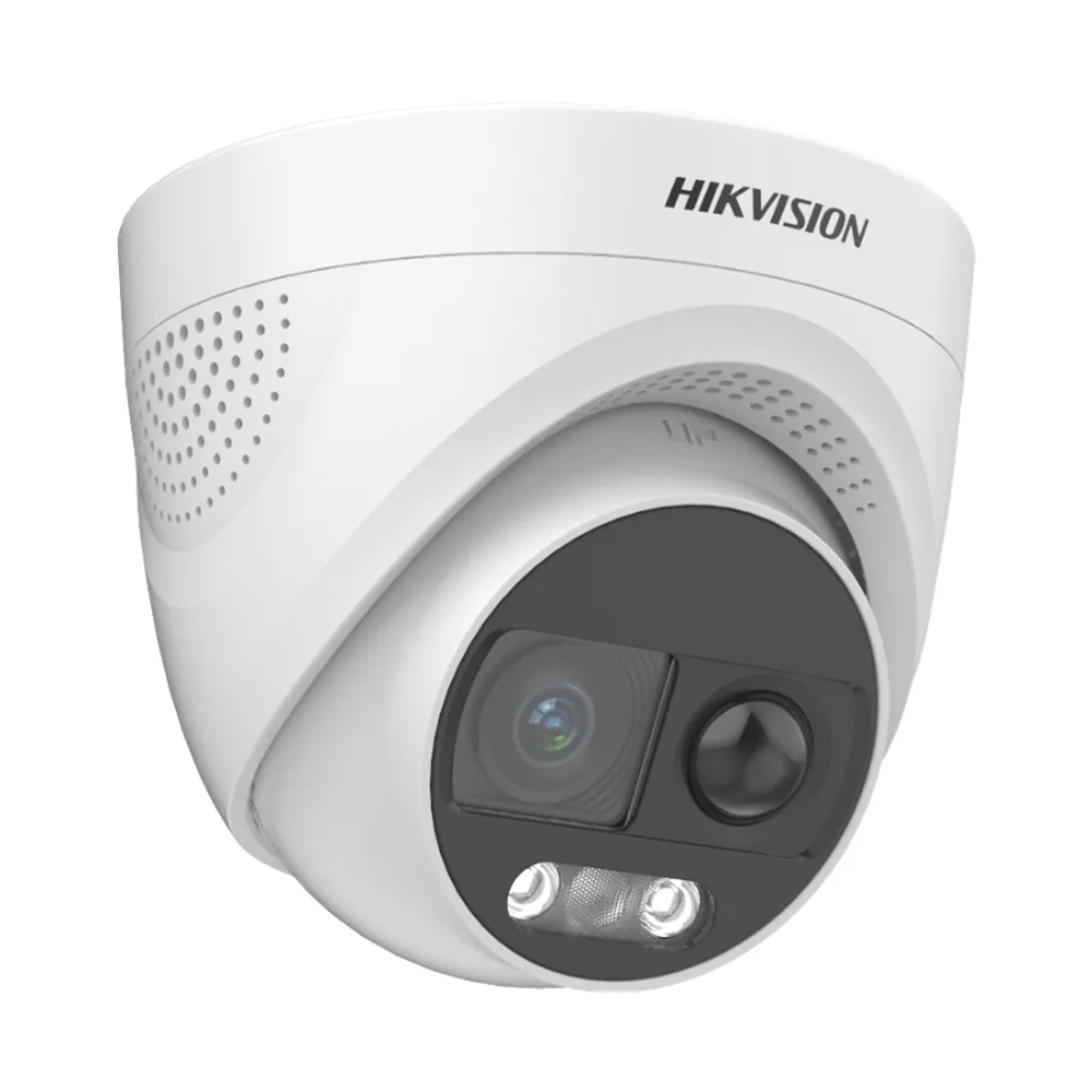 Camera supraveghere Dome Hikvision ColorVu DS-2CE72UF3T-PIRXO, 8 MP, 2.8 mm, IR 11m, lumina alba 20 m