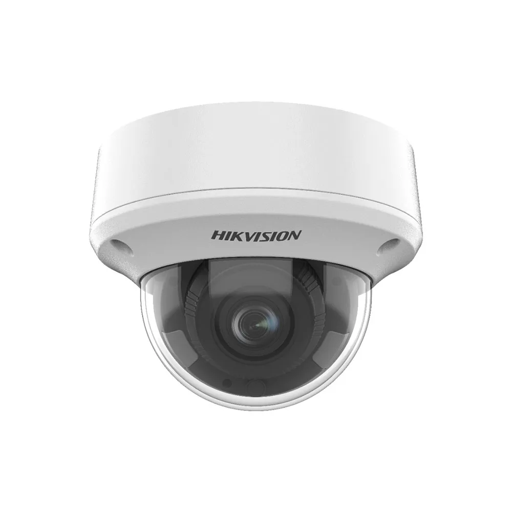 Camera supraveghere Dome Hikvision Ultra Low Light DS-2CE5AH8T-AVPIT3ZF, 5 MP, IR 60 m, 2.7 - 13.5 mm, motorizat, IK10