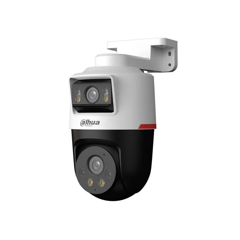 Camera supraveghere duala IP Speed Dome rotativa Dahua WizSense IPC-PTS2249B-E2-S-PV-PRO, 2 MP + 2 MP, 3.6 mm + 3.6 mm, lumina alba 30 m, slot card, microfon si difuzor, PoE