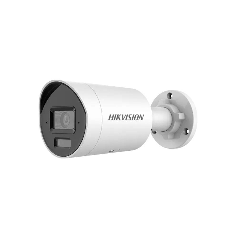Camera supraveghere exterior cu iluminare duala Hikvision AcuSense DS-2CD2083G2-LI, 8 MP, 2.8 mm, IR/lumina alba 40 m, slot card, PoE
