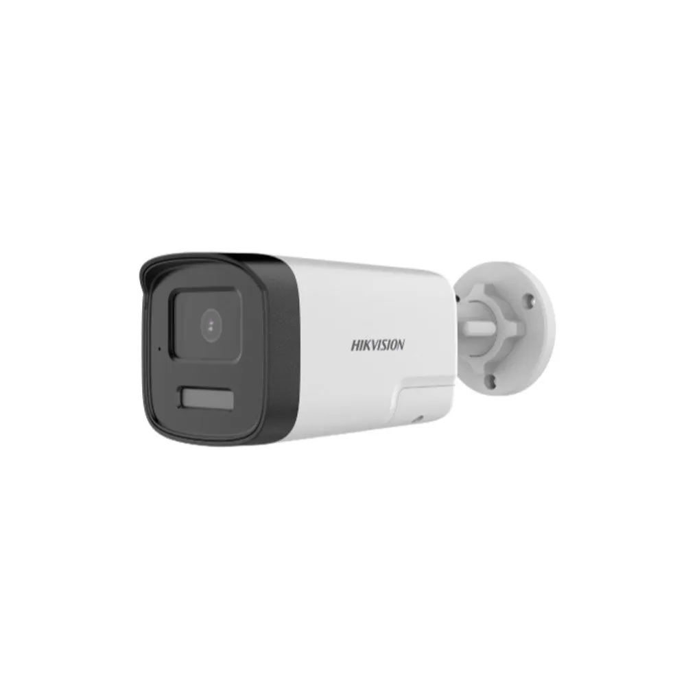 Camera supraveghere exterior cu iluminare duala Hikvision DS-2CE17K0T-LTS, 5 MP, 2.8 mm, IR/lumina alba 40 m, microfon si difuzor