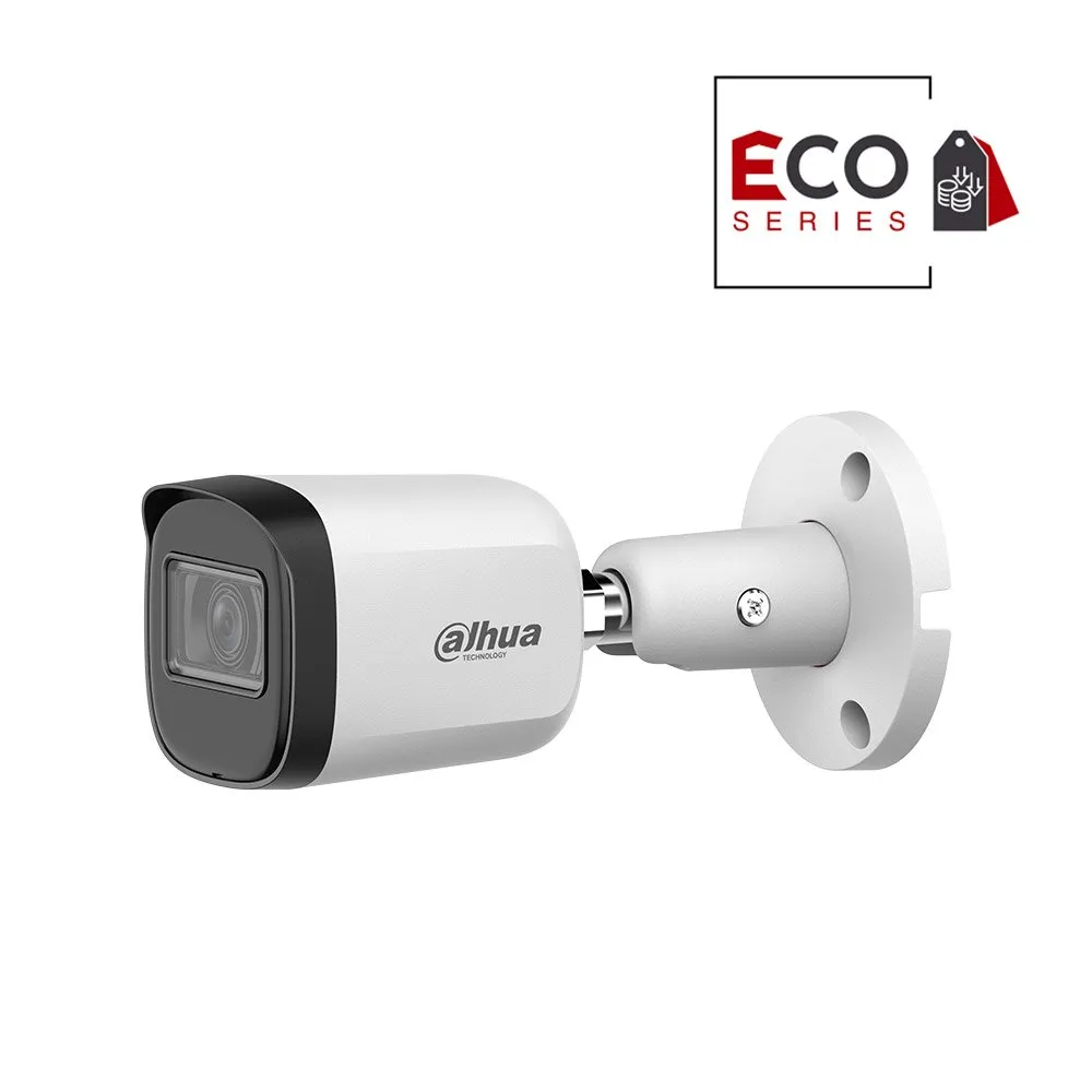 Camera supraveghere exterior Dahua Eco Series HAC-B2A51-U-0280B-S2, 5 MP, 2.8 mm, IR 30 m, PoC, IP67