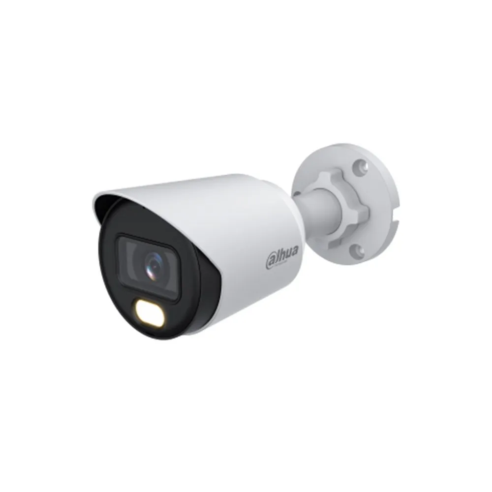 Camera supraveghere exterior HDCVI color Dahua HAC-HFW1239T-A-LED-0280B-S3, 2 MP, 2.8 mm, iluminare LED 30 m, microfon incorporat