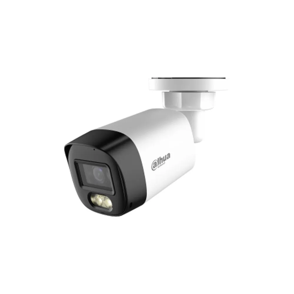 Camera supraveghere exterior HDCVI cu iluminare duala Dahua HAC-HFW1200RL-IL-A-0280B-S6, 2 MP, 2.8 mm, IR/lumina alba 30 m, full color, microfon