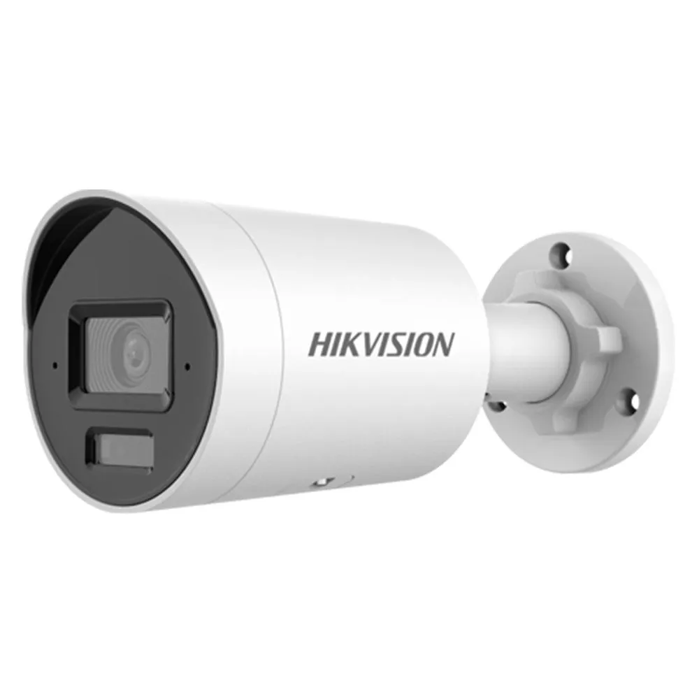 Camera supraveghere exterior IP cu iluminare duala Hikvision AcuSense DS-2CD2083G2-LI2U/SL, 8 MP, 2.8 mm, IR/lumina alba 40 m, slot card, microfon dual si difuzor, sirena, lumina stroboscopica, PoE