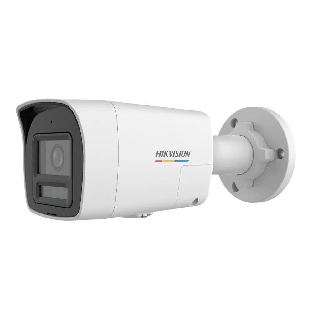 Camera supraveghere exterior IP cu iluminare duala Hikvision ColorVu DS-2CD1047G2H-LIUF/SL, 4MP, 2.8 mm, IR/lumina alba 30 m, microfon si difuzor, slot card, PoE, lumina stroboscopica