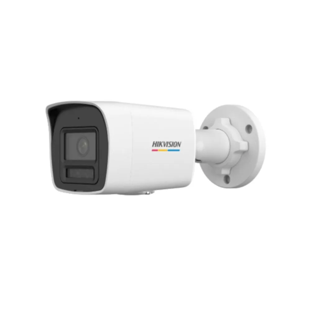 Camera supraveghere exterior IP cu iluminare duala Hikvision ColorVu DS-2CD1047G3H-LIUF/SL, 4 MP, 2.8 mm, microfon si difuzor, IR + lumina alba 30 m, stroboscop, alarma, slot card, PoE