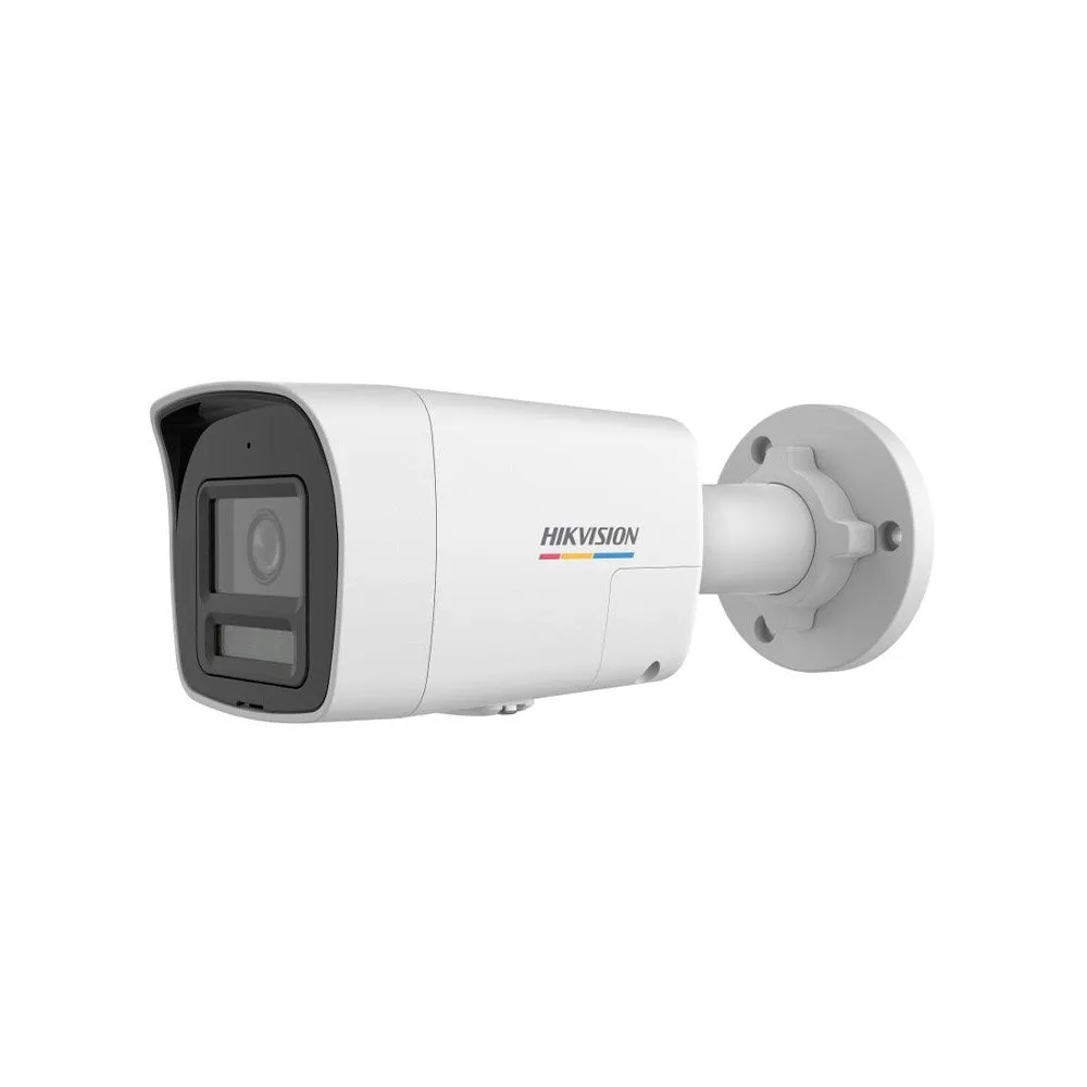 Camera supraveghere exterior IP cu iluminare duala Hikvision ColorVU DS-2CD1067G2H-LIUF/SL, 6 MP, 2.8 mm, IR/lumina alba 30 m, microfon si difuzor, slot card, PoE