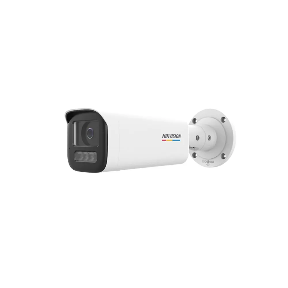 Camera supraveghere exterior IP cu iluminare duala Hikvision ColorVu DS-2CD1B47G3H-LIU-2.8MM, 4 MP, IR/lumina alba 50 m, 2.8 mm, microfon, PoE