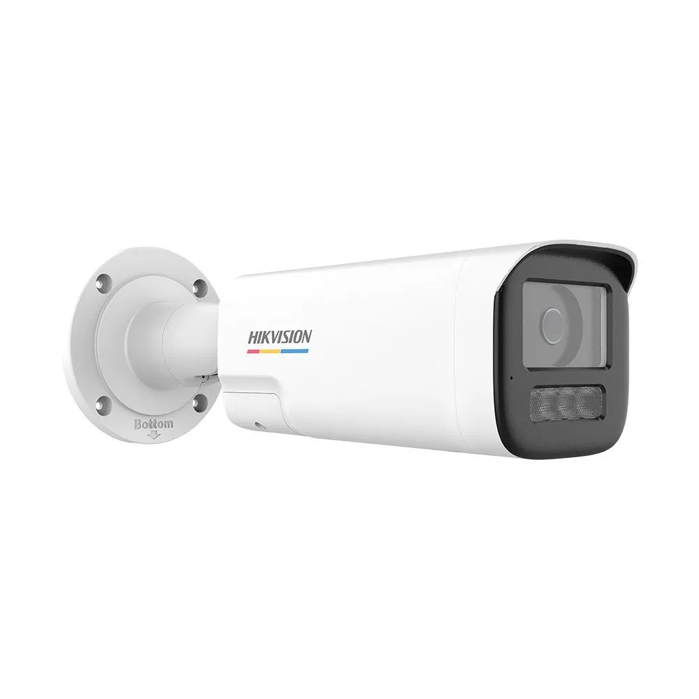 Camera supraveghere exterior IP cu iluminare duala Hikvision ColorVu DS-2CD1B47G3H-LIUF/SL, 4MP, 2.8 mm, IR/lumina alba 50 m, microfon si difuzor, slot card, alarma 97dB, lumina stroboscopica, PoE