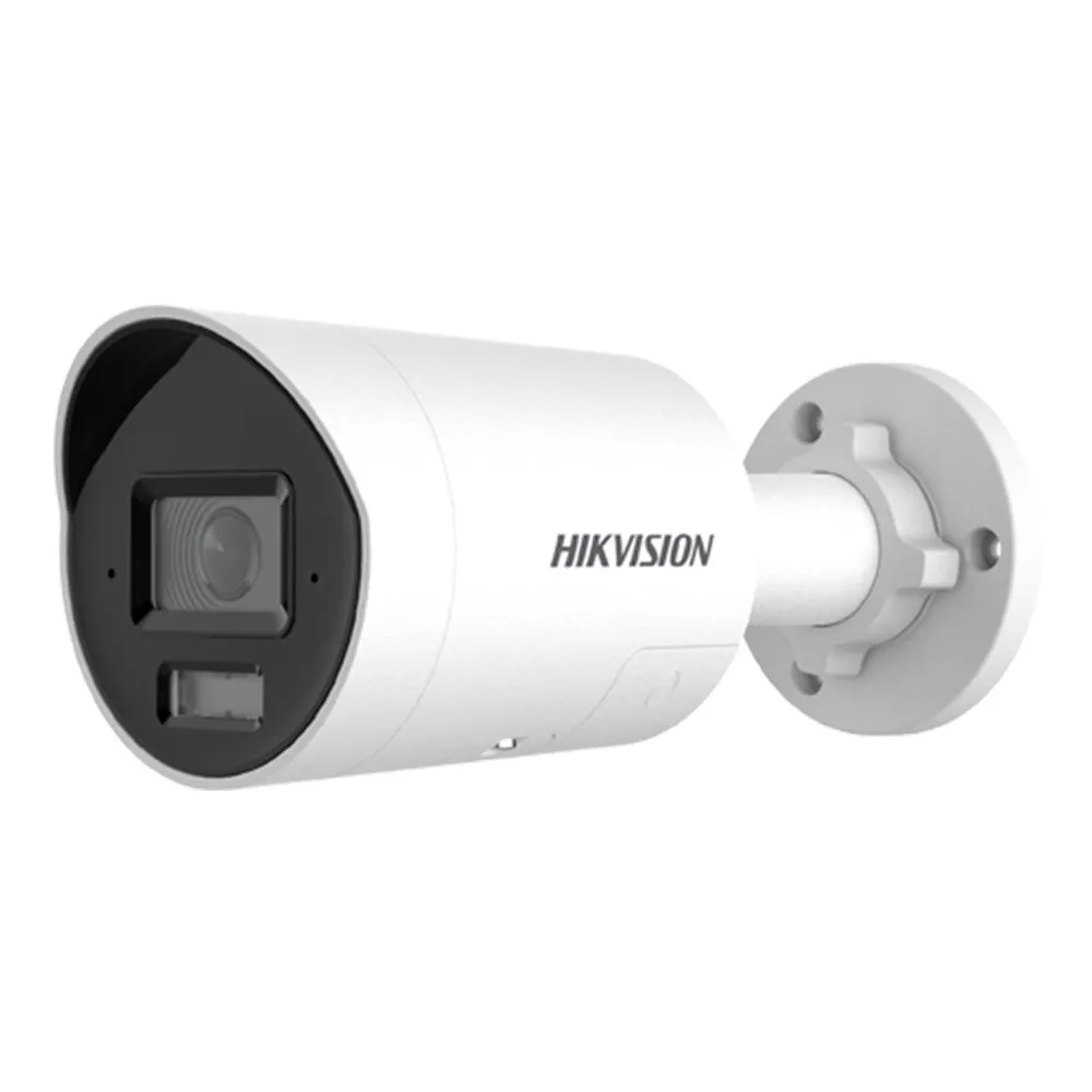 Camera supraveghere exterior IP cu iluminare duala Hikvision ColorVu DS-2CD2087G3-LI2UY/SL, 8 MP, 2.8 mm, IR/lumina alba 40 m, slot card, microfon dual si difuzor, sirena, lumina stroboscopica, anti-coroziune, PoE