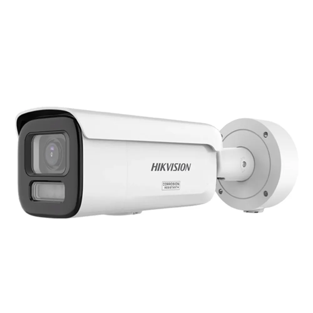 Camera supraveghere exterior IP cu iluminare duala Hikvision ColorVu DS-2CD2647G3-LIZSY, 4 MP, 2.8 - 12 mm, motorizat, IR / lumina alba 60 m, slot card, anti-coroziune, PoE