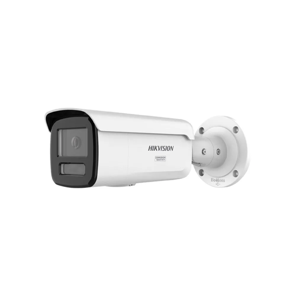 Camera supraveghere exterior IP cu iluminare duala Hikvision ColorVu DS-2CD2T47G3-LIY, 4 MP, 2.8 mm, IR/lumina alba 60 m, slot card, PoE