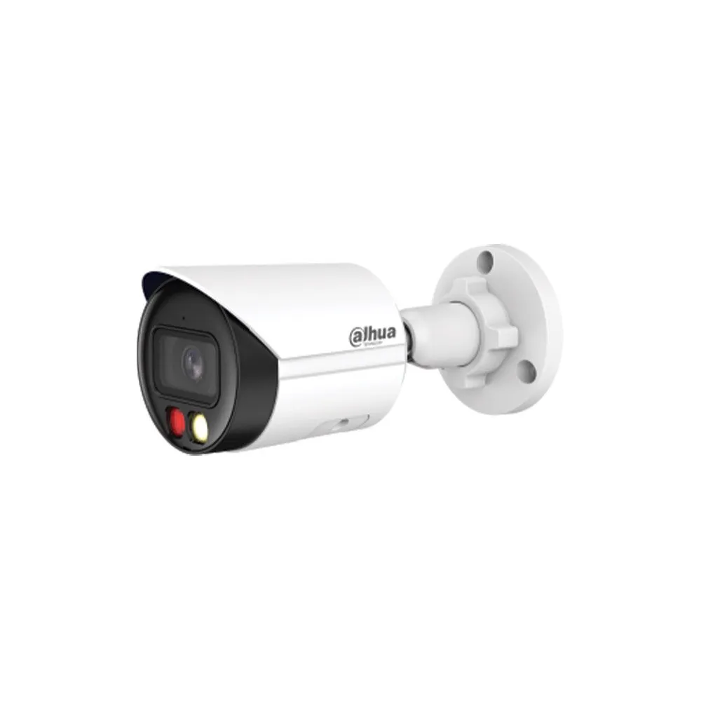 Camera supraveghere exterior IP cu lumina duala Dahua WizSense IPC-HFW2649S-S-IL, 6 MP, 3.6 mm, IR/Lumina alba 30 m, microfon, slot card, PoE
