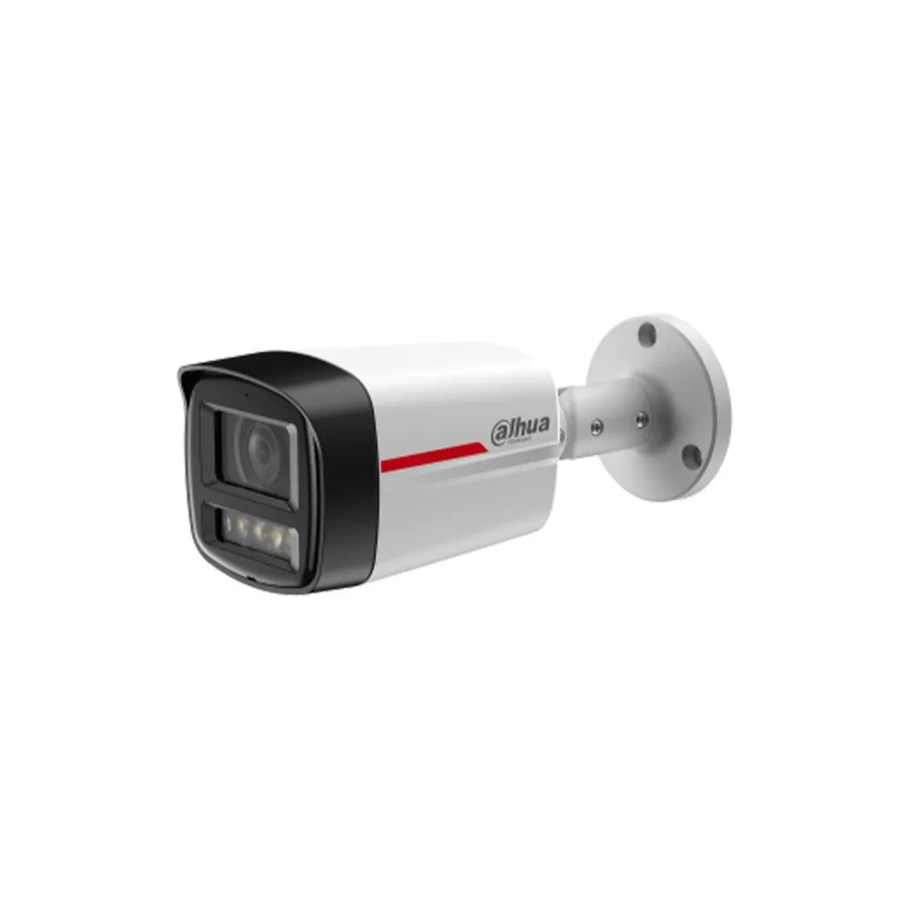 Camera supraveghere exterior IP Dahua WizColor WizSense IPC-HFW2649TL-S-LED-0280B-PRO, 6 MP, 2.8 mm, Lumina calda 50 m, microfon, slot card, PoE