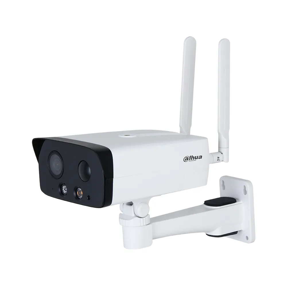 Camera supraveghere exterior IP Dahua WizSense IPC-HFW3441DGP-AS-4G-NL668EAU-B-0280B, 4 MP, lumina alba 30 m, 2.8 mm, GSM 4G, PIR 10 m, slot card