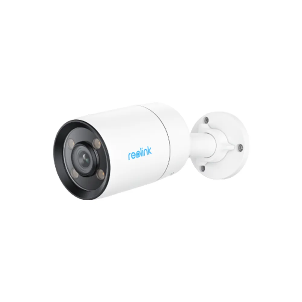 Camera supraveghere exterior IP Full Color Reolink Color XCX410 P320X, 2 K, lumina alba, 4 mm, slot card, microfon, PoE