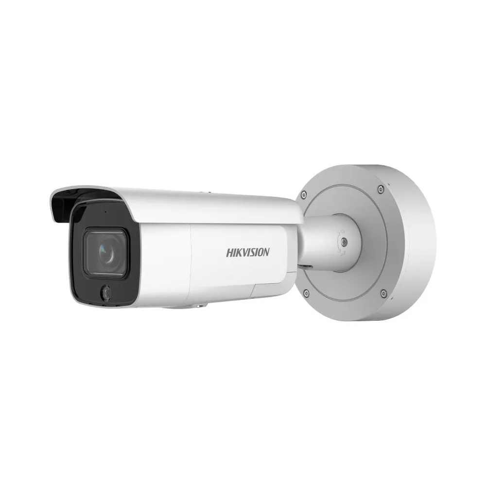 Camera supraveghere exterior IP Hikvision AcuSense DarkFighter DS-2CD2686G2-IZSU/SL(2.8-12MM)(C), 8 MP, 2.8 - 12 mm, motorizata, IR 60 m, microfon/difuzor, slot card, PoE, lumina stroboscopica, protectie perimetrala