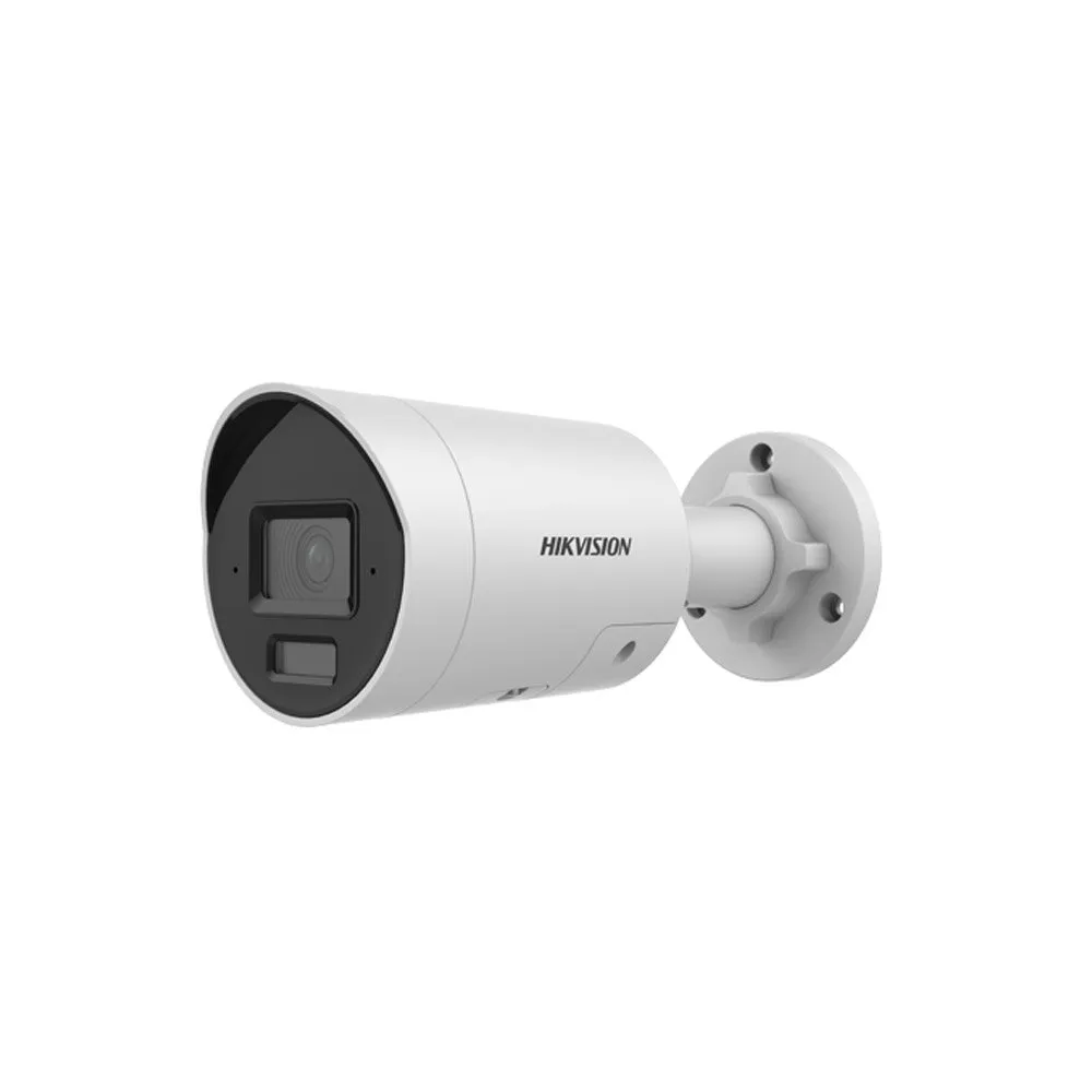 Camera supraveghere exterior IP Hikvision AcuSense DS-2CD2046G2H-I2U/SL, 4 MP, 2.8 mm, IR 40 m, microfon si difuzor, 110 dB, stroboscop, slot card, ONVIF, PoE