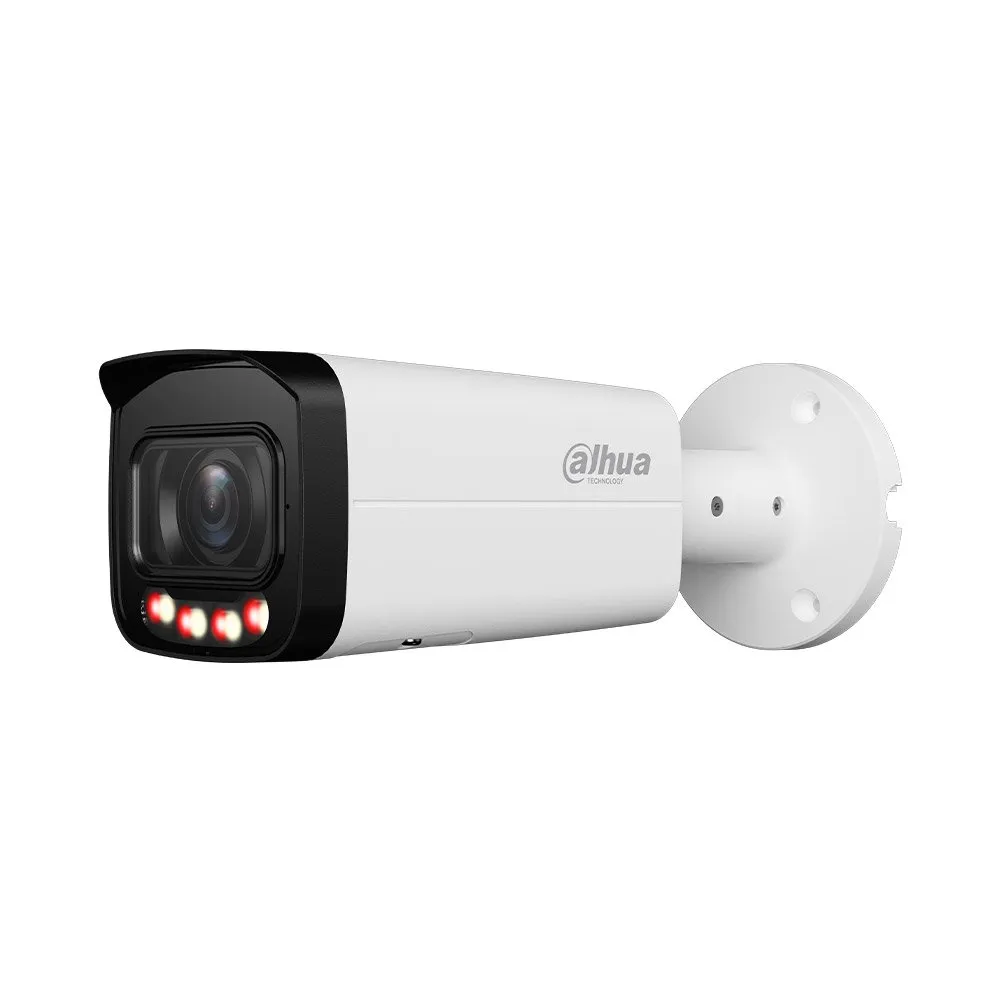 Camera supraveghere exterior IP motorizata cu iluminare duala Dahua WizSense IPC-HFW3649T-ZAS-IL, 6 MP, 2.7-13.5 mm, IR/lumina calda 60 m, microfon, slot card, PoE