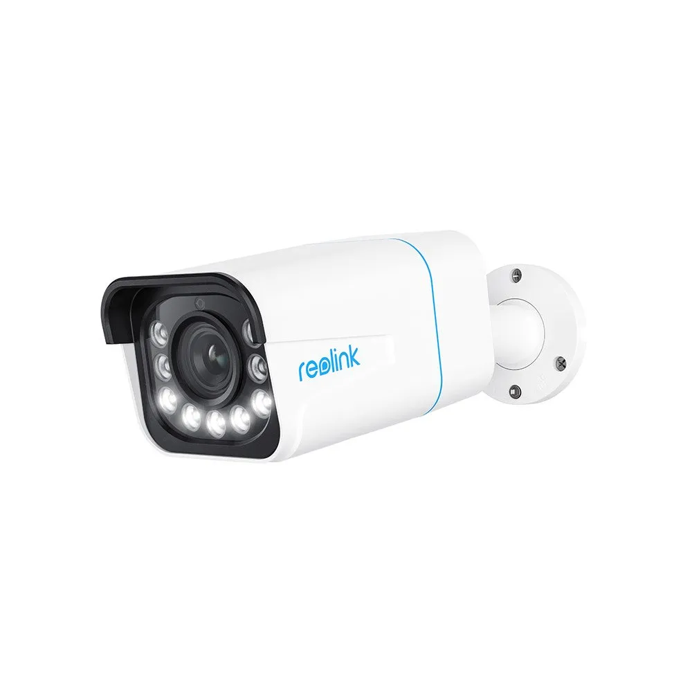 Camera supraveghere exterior IP Reolink RLC-811A P430, 4K, IR 30 m, color noaptea 30 m, 2.7 - 13.5 mm, motorizat, slot card, microfon, sirena, detectie oameni/vehicule, PoE