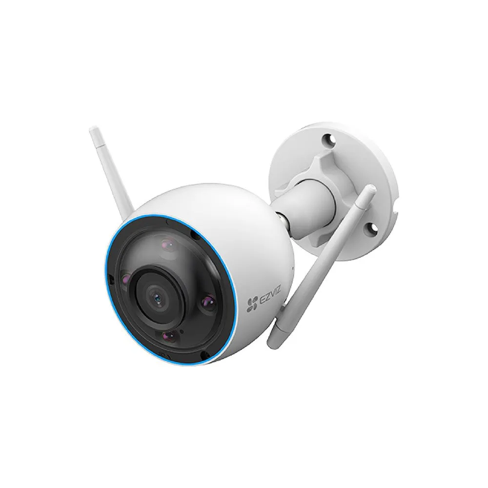 Camera supraveghere exterior IP WiFi EZVIZ CS-H3-3K, 5 MP, 2.8 mm, IR/lumina alba 30 m, microfon si difuzor, aplicatie mobila, slot card