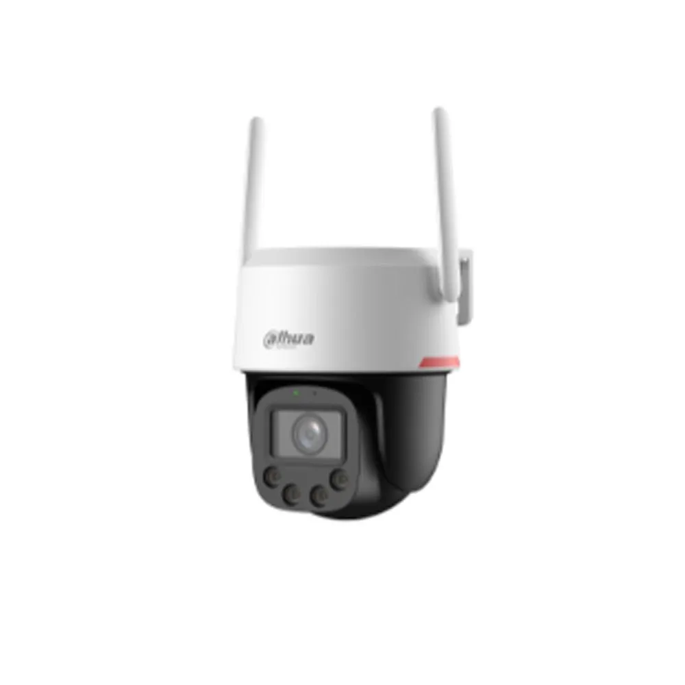 Camera supraveghere exterior rotativa IP Dome PT Dahua WizColor P3F-PV-PRO, 3 MP, 3.6 mm, WiFi 6, 2.5 GHz, lumina calda 30 m, alarma vizuala si audio, auto tracking, microfon si difuzor, detectie AI om/vehicul, slot card