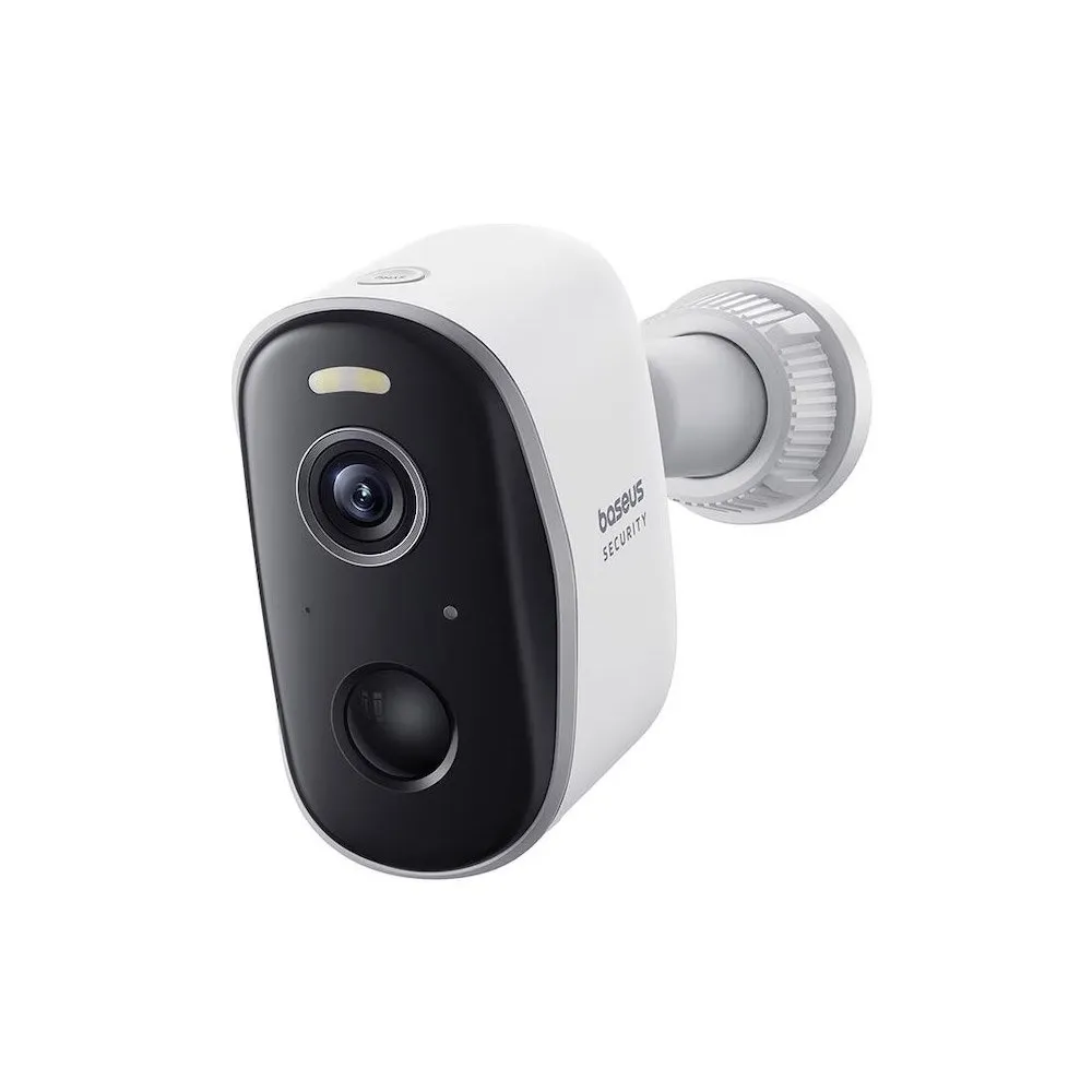 Camera supraveghere exterior wireless WiFi Baseus N1, 3 MP, 3 mm, IR / lumina alba 40 m, microfon si difuzor, 16 GB, 7800 mAh, detectie miscare