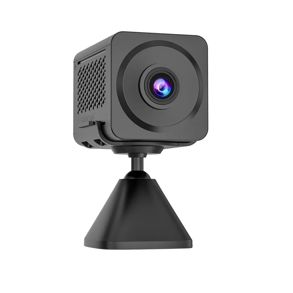 Camera supraveghere interior wireless WiFi Vstarcam Full color CB78W, 3 MP, 4 mm, night vision color, 1000 mAh, detectie umana, microfon si difuzor, slot card, control de pe telefon