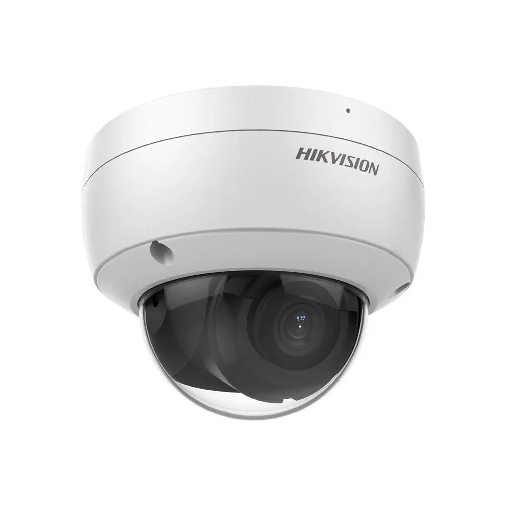 Camera supraveghere IP Dome AcuSense DarkFighter Hikvision DS-2CD2166G2-ISU2C, 6 MP, 2.8, slot card, PoE, microfon