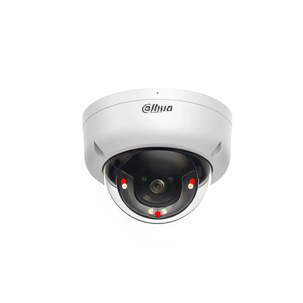 Camera supraveghere IP Dome cu iluminare duala Dahua DH-IPC-HDBW1439E1-A-IL, 4 MP, 2.8 mm, IR 30 m, microfon, PoE