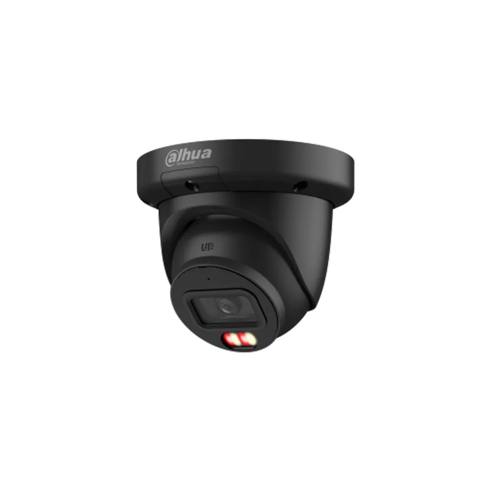 Camera supraveghere IP Dome cu iluminare duala Dahua WizSense AcuPick IPC-HDW3649QM-S-IL, 6MP, 2.8 mm, IR/lumina alba 30 m, microfon, slot card, PoE, neagra