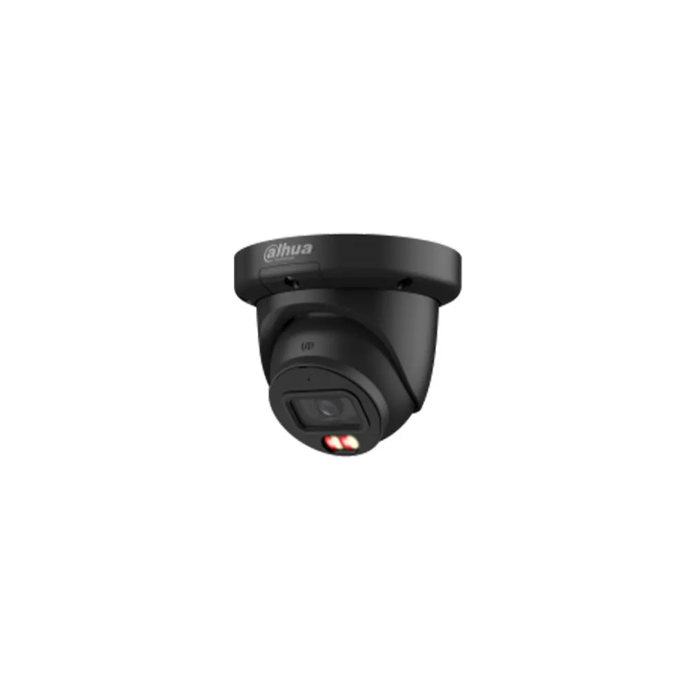 Camera supraveghere IP Dome cu iluminare duala Dahua WIzSense AcuPick IPC-HDW3849QM-S-IL, 8MP, 2.8 mm, IR/lumina alba 30 m, microfon, slot card, PoE, neagra