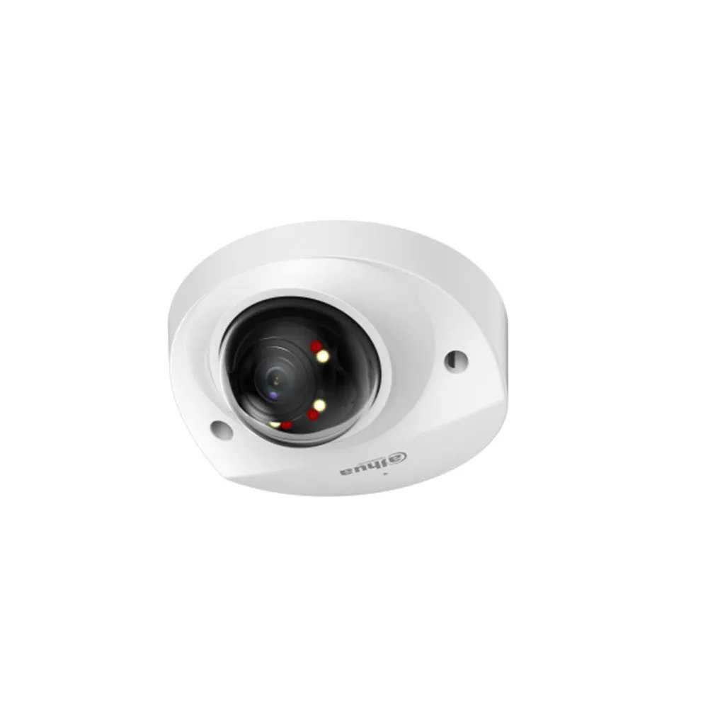 Camera supraveghere IP Dome cu iluminare duala Dahua WizSense IPC-HDBW2249F-AS-IL-0280B, 2 MP, 2.8 mm, IR/lumina calda 30 m, microfon, slot card, PoE, protectie perimetrala