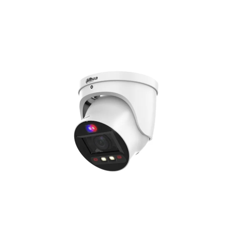 Camera supraveghere IP Dome cu iluminare duala Dahua WizSense IPC-HDW3549H-ZAS-PV, 5 MP, 2.7–13.5 mm, IR/lumina calda 50 m, microfon si difuzor, alarma, lumina avertizare, slot card, PoE