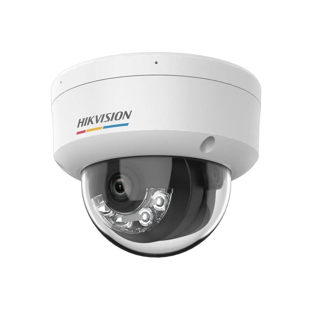 Camera supraveghere IP Dome cu iluminare duala HikVision ColorVu DS-2CD1167G2H-LIU, 6 MP, 2.8 mm, IR / lumina alba 30 m, microfon, PoE